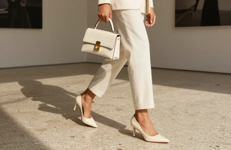 AuravianLife footwear in a refined interior